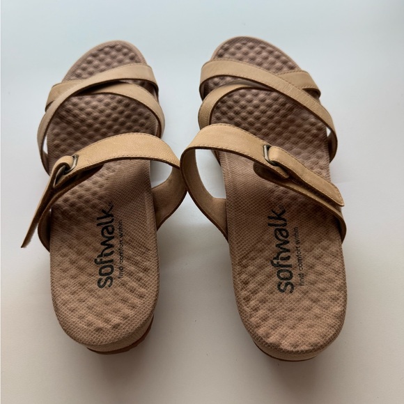 SoftWalk Women's Brimley Mule Sandal in Tan Sz 10 - Picture 7 of 10